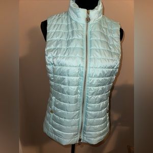 Lilly Pulitzer Elyn Whisper Blue Puffer Vest